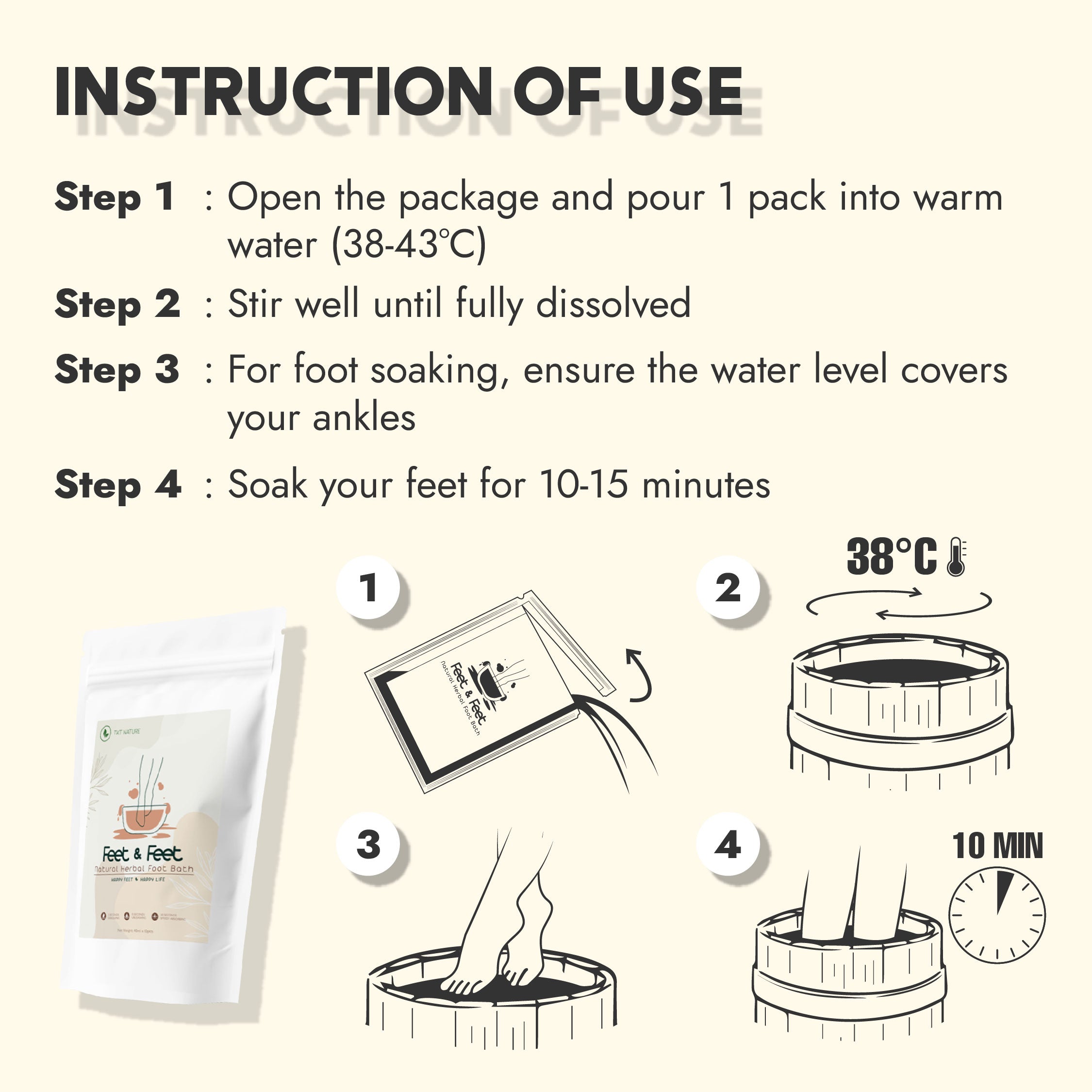 Feet & Feet - Natural Herbal Foot Bath