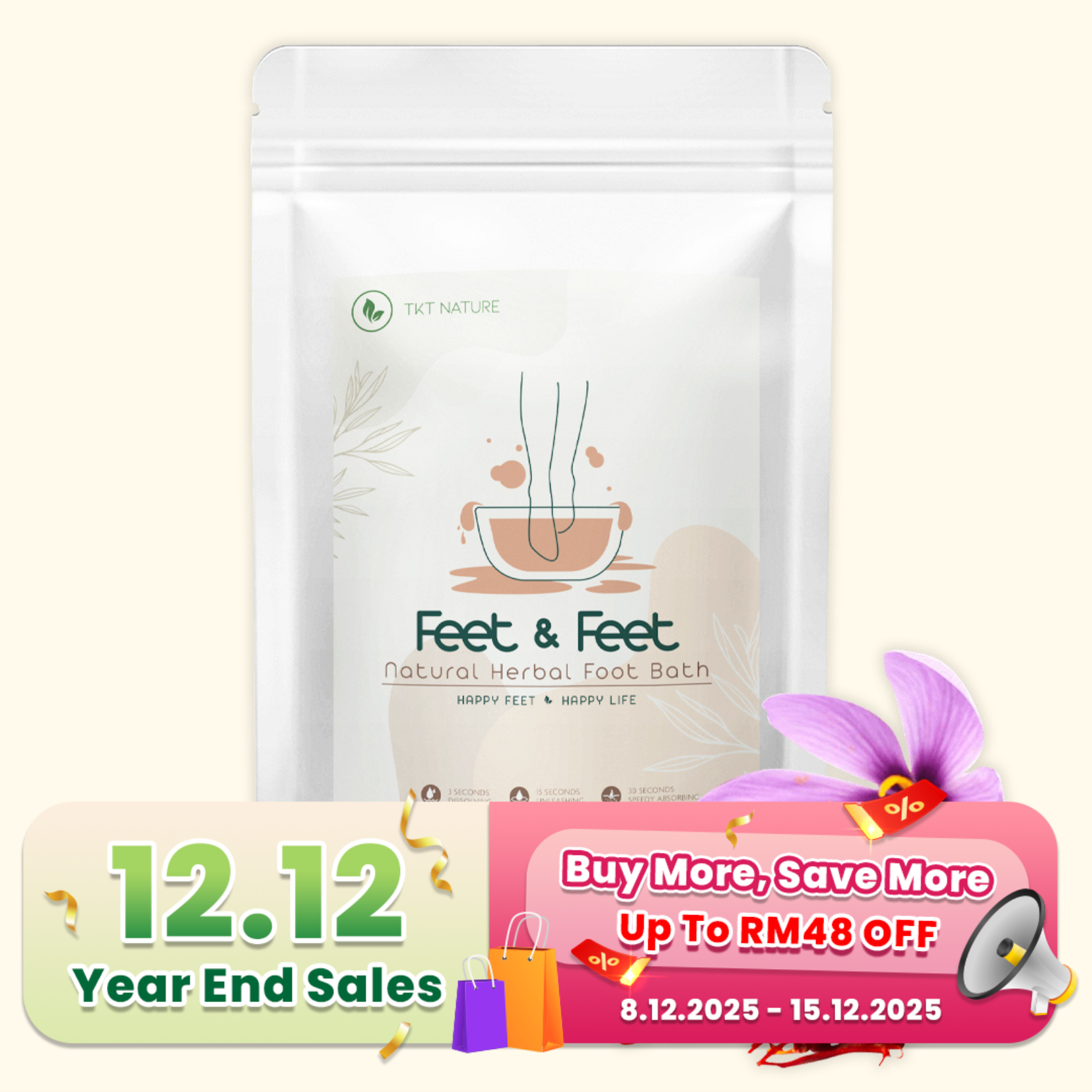 Feet & Feet - Natural Herbal Foot Bath