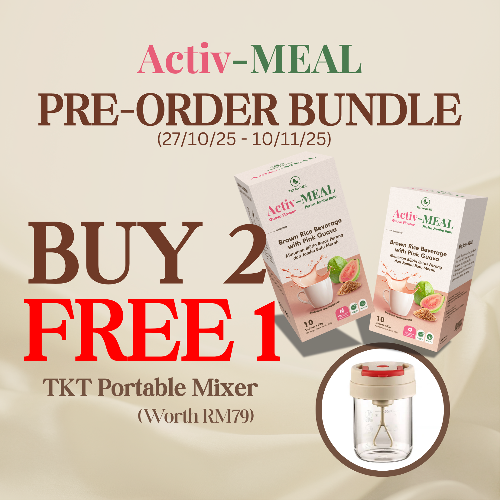 [PRE-ORDER] Activ-MEAL - Functional Nutrition for Sugar Balance, Gut Health & Daily Energy